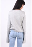 Bluza Dama Selected Slfmalina Printed Light Grey Melange